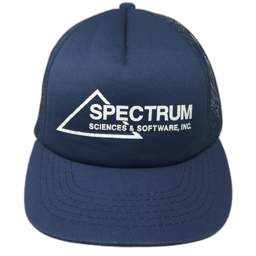 Xpres Caps Trucker Hat Blue One Size Spectrum Sciences & Software Mesh Snapback
